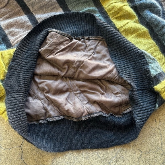 Vintage Dino Valiano Mohair Slouchy Textured Geometric Colorblock Resort Sweater - Picture 6 of 8